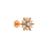 18K Gold & Diamond Nose Pin NP-091